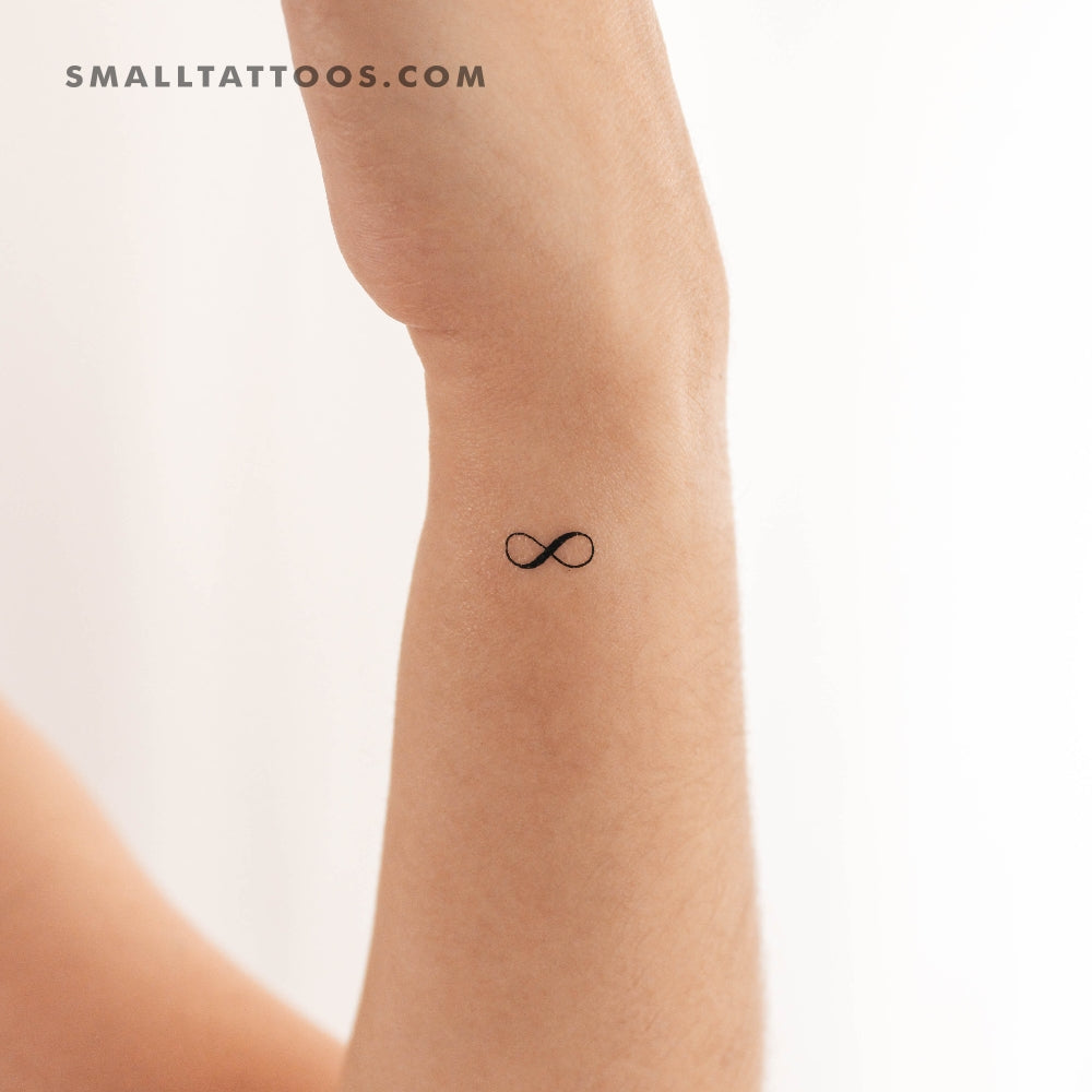 Tatuaje temporal del símbolo del infinito (juego de 3)