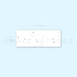 Minimalist Virgo Constellation Temporary Tattoo (Set of 3)