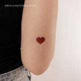 Red Heart Temporary Tattoo (Set of 3)