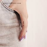 Exclamation Mark Temporary Tattoo (Set of 3)