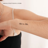 Me vs. Me Temporary Tattoo (Set of 3)
