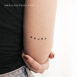 Relax Temporary Tattoo (Set of 3)
