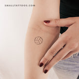 Volleyball Temporary Tattoo - Set of 3
