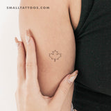 Canada Maple Leaf Temporary Tattoo - Set of 3