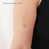 Ice Cream Temporary Tattoo - Set of 3