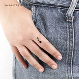 Small Black Jack Of Diamonds Temporary Tattoo - Set of 3