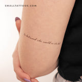 She Believed She Could So She Did Temporary Tattoo - Set of 3