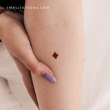 Diamonds Suit Temporary Tattoo (Set of 3)