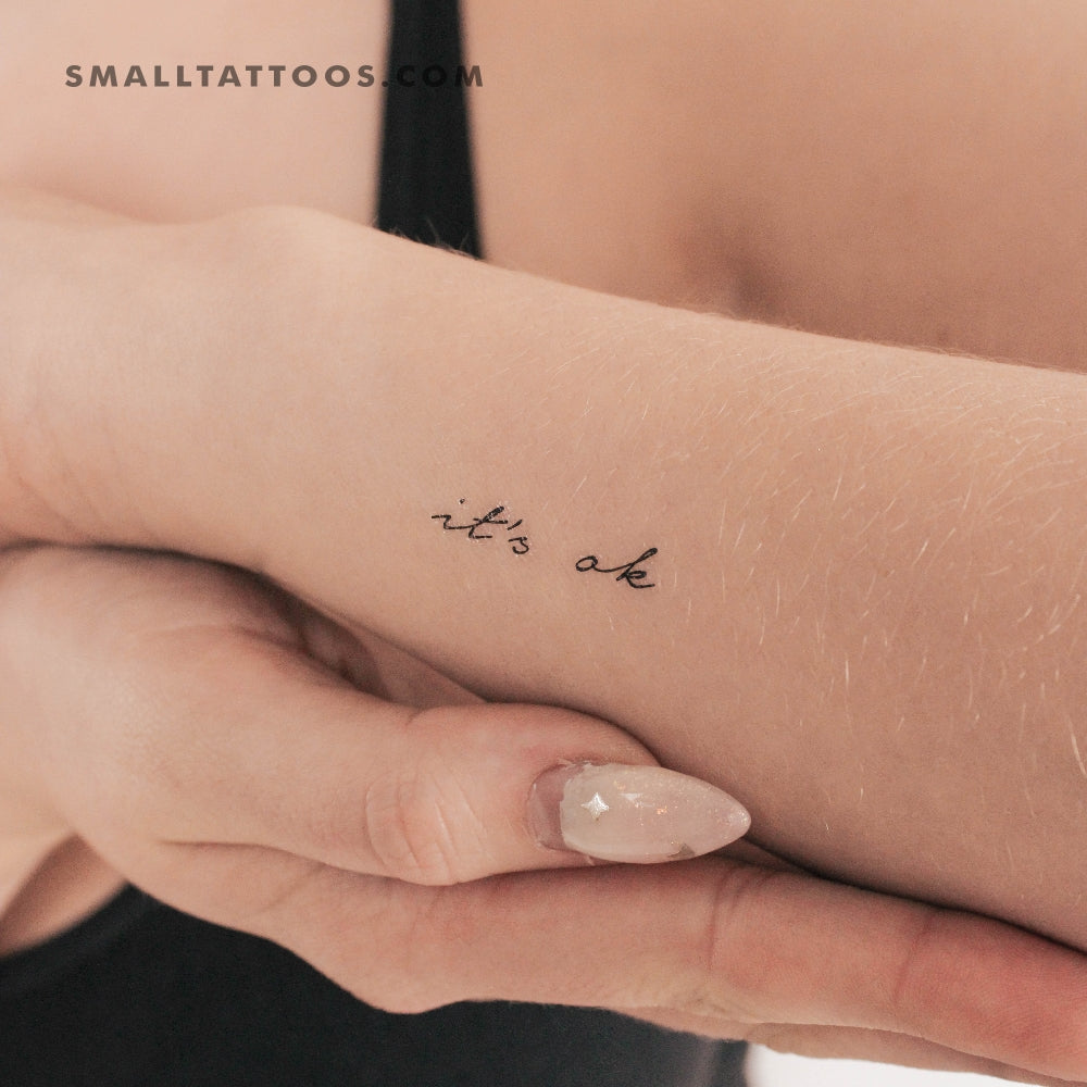 It's Ok Temporary Tattoo (Set of 3)