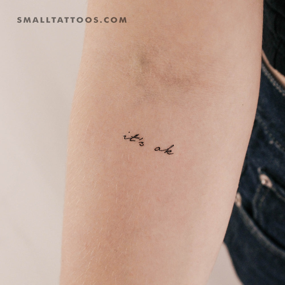 It's Ok Temporary Tattoo (Set of 3)