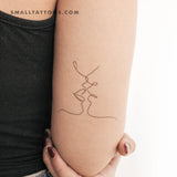 Harmlessberry's Fine Line Kiss Temporary Tattoo (Set of 3)