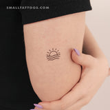 Sea Sunrise Temporary Tattoo (Set of 3)