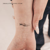 Hand and Dog Paw Handshake Temporary Tattoo (Set of 3)
