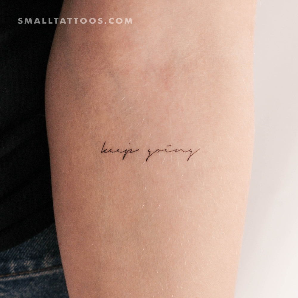 Tatuaje temporal "Sigue adelante" (juego de 3)