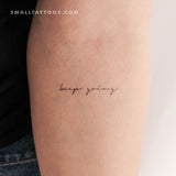 Keep Going Temporary Tattoo (Set of 3)