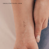 Quarter Rest Temporary Tattoo (Set of 3)