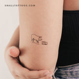 Pig Family Temporary Tattoo - Set of 3