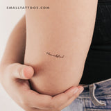 Thankful Temporary Tattoo (Set of 3)