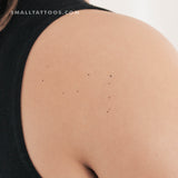 Minimalist Gemini Constellation Temporary Tattoo (Set of 3)