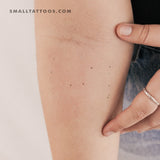 Minimalist Gemini Constellation Temporary Tattoo (Set of 3)