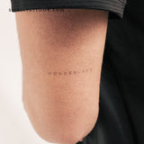 'Wonderland' by Jakenowicz Temporary Tattoo - Set of 3