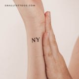 NY Temporary Tattoo (Set of 3)