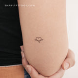Saturn Heart Temporary Tattoo (Set of 3)