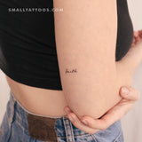 'Faith' Temporary Tattoo (Set of 3)