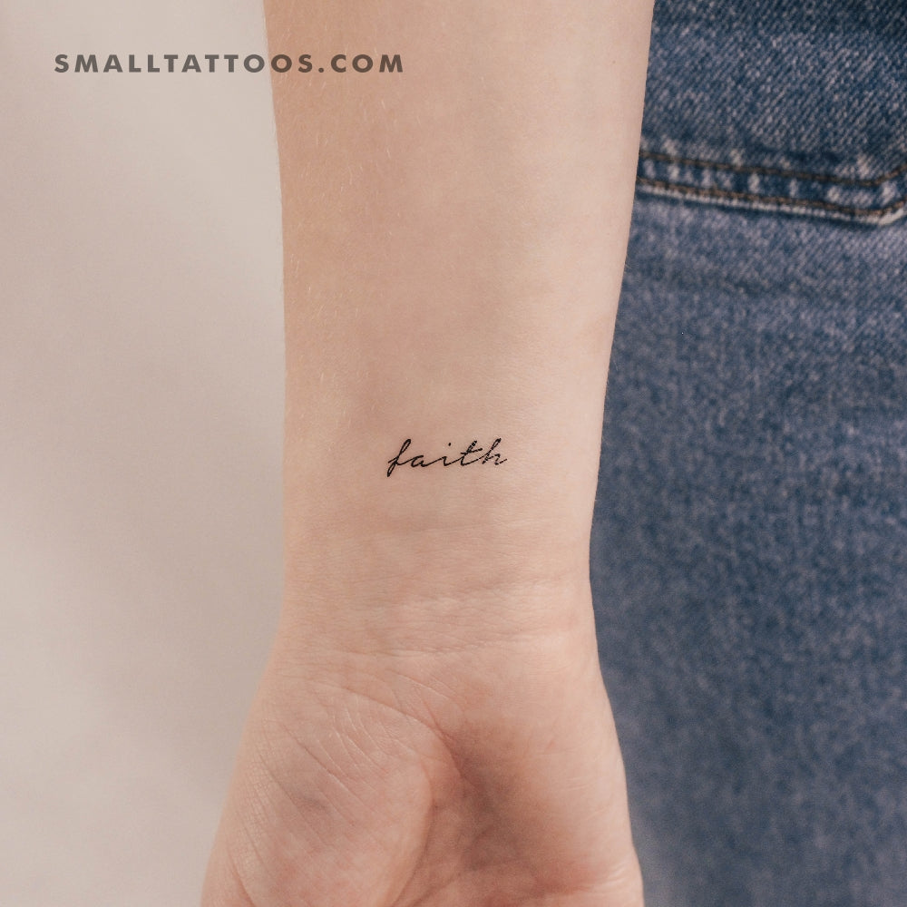 Tatuaje temporal «Fe» (juego de 3)