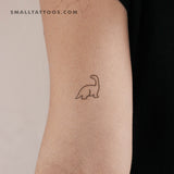 Diplodocus Dinosaur Temporary Tattoo (Set of 3)