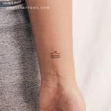 Minimalist Sea Temporary Tattoo (Set of 3)