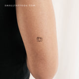 Minimalist Reflex Camera Temporary Tattoo (Set of 3)