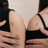Matching Butterfly Wings Temporary Tattoo (Set of 3+3)