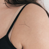 Small Cancer Constellation Temporary Tattoo (Set of 3)