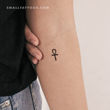 Small Egyptian Ankh Temporary Tattoo (Set of 3)