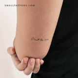 C'est La Vie Temporary Tattoo (Set of 3)
