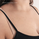 Minimalist Scorpius Constellation Temporary Tattoo (Set of 3)