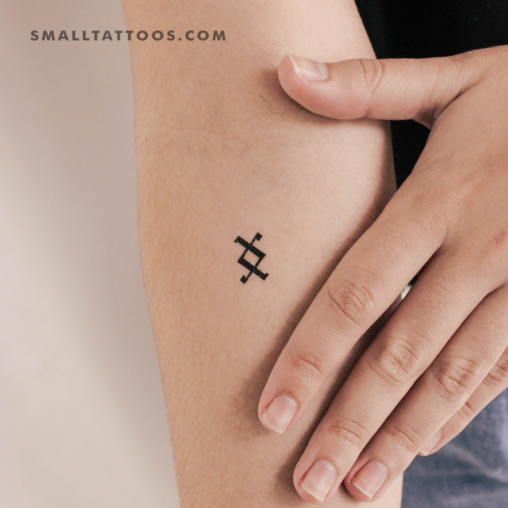 Tatuaje temporal de Ingwaz (juego de 3)