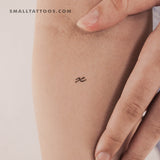 X Handwritten Letter Temporary Tattoo (Set of 3)