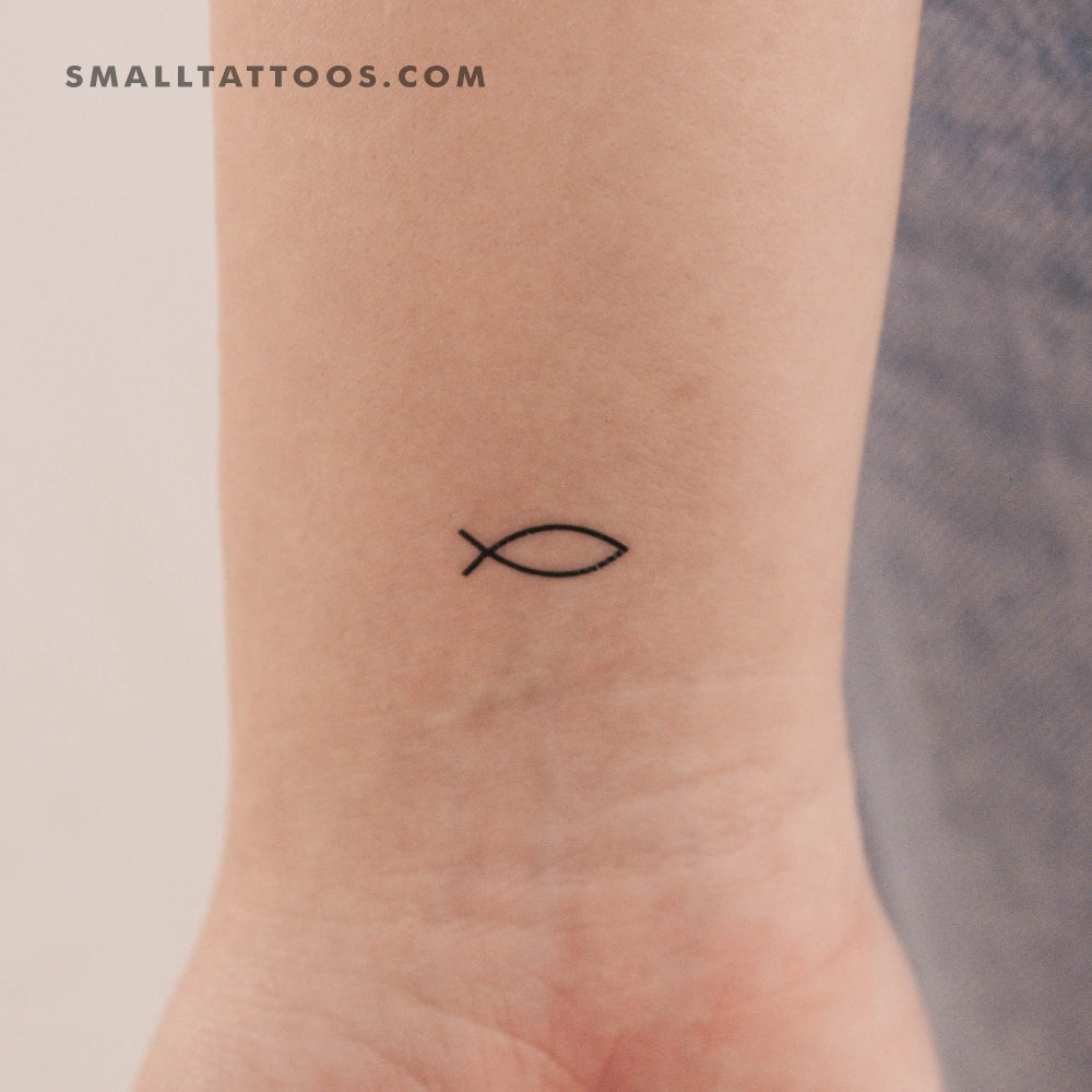 Jesus Fish Temporary Tattoo (Set of 3)