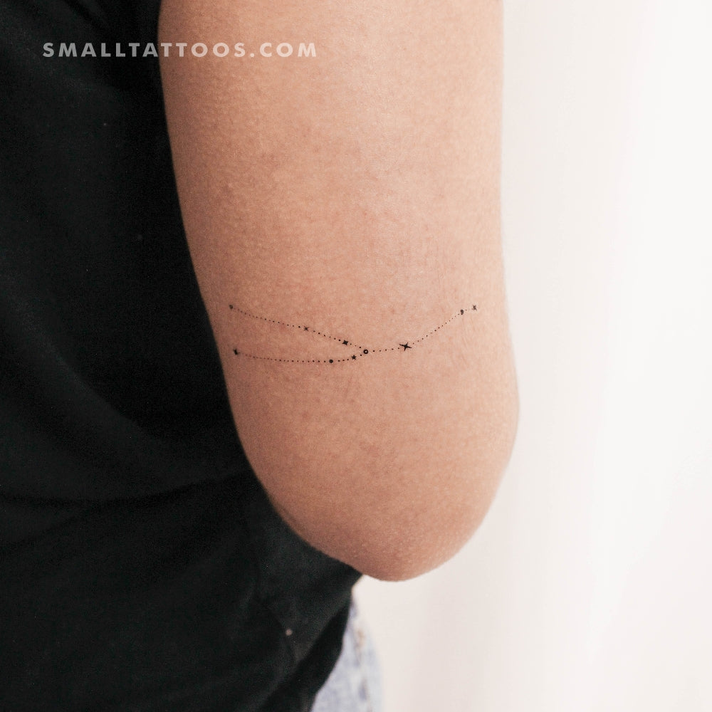 Tatuaje temporal de la constelación de Tauro (3 unidades)