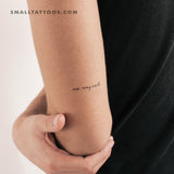 No Regrets Temporary Tattoo (Set of 3)