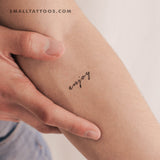 Enjoy Temporary Tattoo (Set of 3)