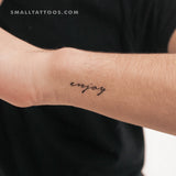 Enjoy Temporary Tattoo (Set of 3)