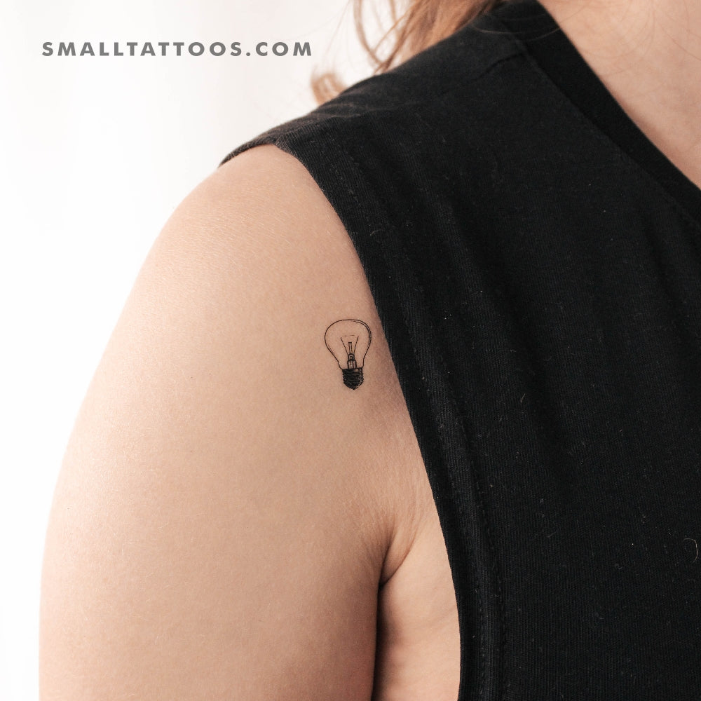 Light Bulb Temporary Tattoo (Set of 3)
