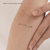 You Are Art Temporary Tattoo (Set of 3)