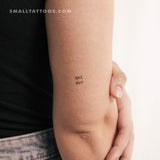 Minimalist GRL PWR Temporary Tattoo (Set of 3)