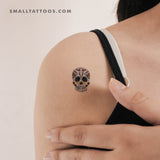 Small Sugar Skull Temporary Tattoo - Set of 3