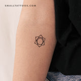 Svadhishthana Chakra Temporary Tattoo - Set of 3