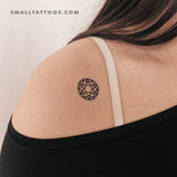Sahasrara Chakra Temporary Tattoo - Set of 3